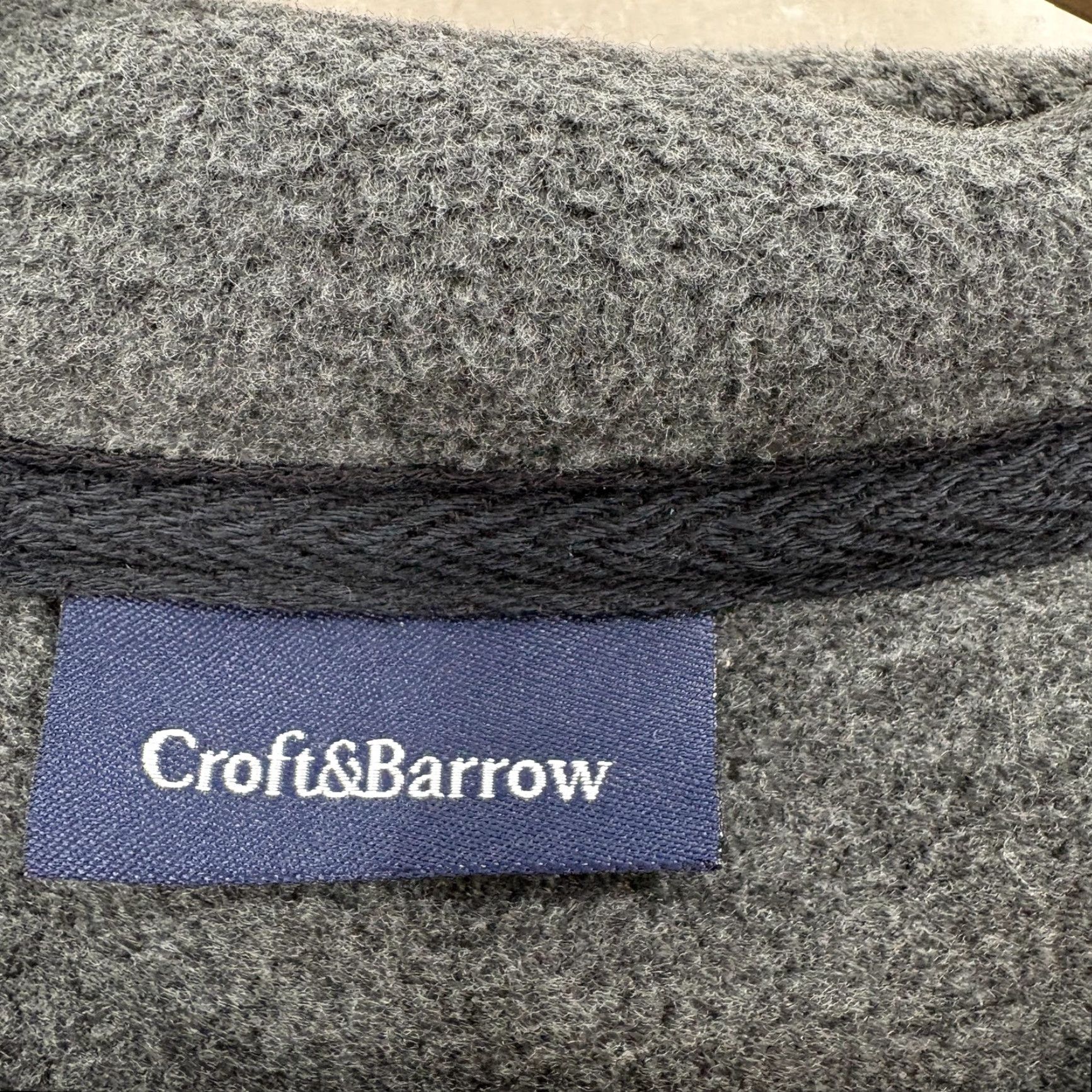 Croft & Barrow Croft&Barrow Sweater Mens Medium Black Fleece 1/4 Zip Mock Neck Pullover NWT Size US M / EU 48-50 / 2 - 4 Thumbnail