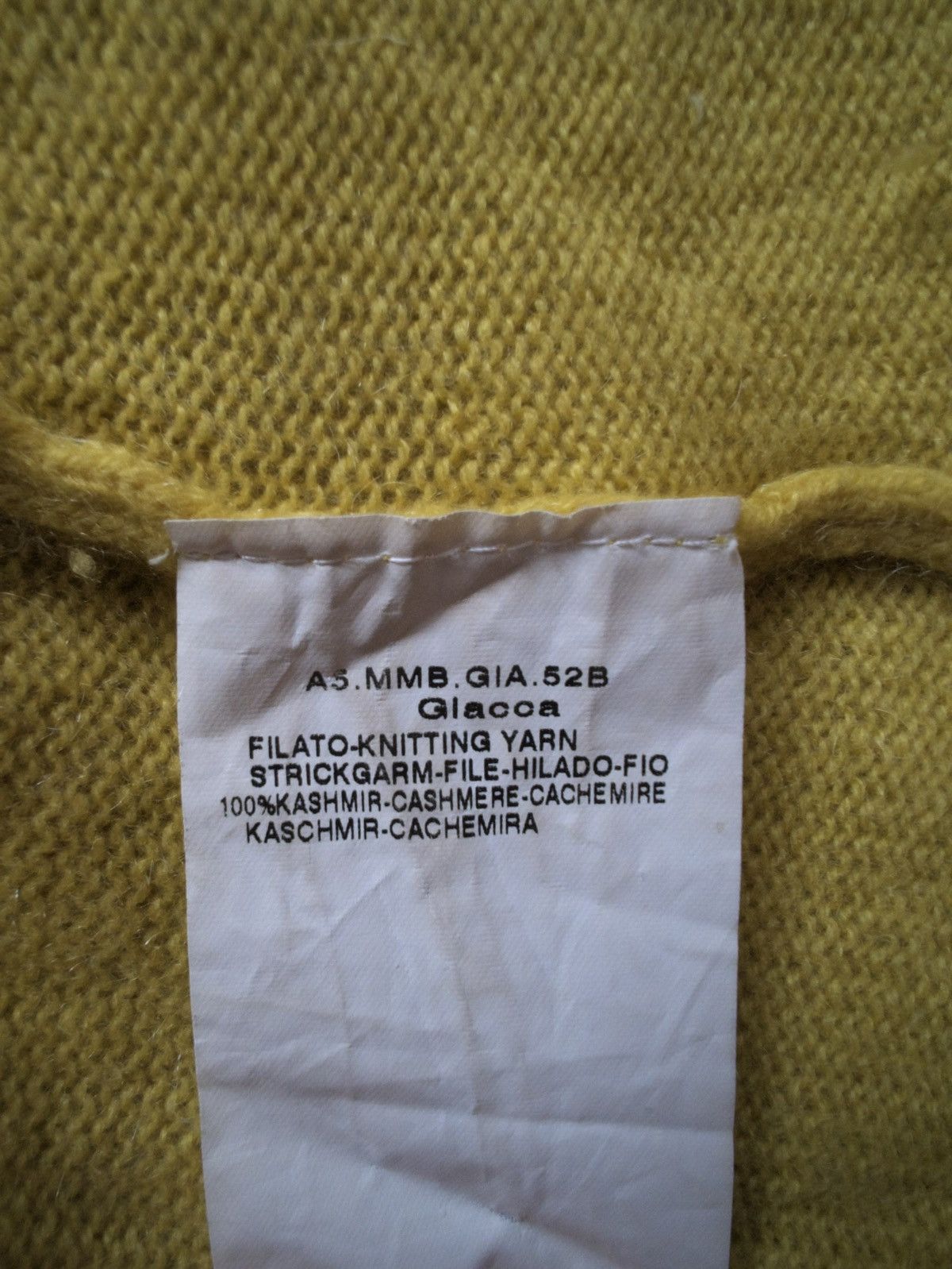 Max Mara Max Mara Cashmere Yellow Cardigan Sweater Size M-L “Japan” Size L / US 10 / IT 46 - 5 Thumbnail