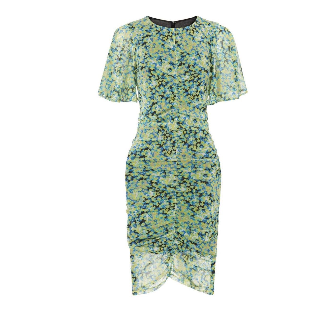 Other Saunders Collective floral mesh ruched midi dress size 10 Size L / US 10 / IT 46 - 2 Thumbnail