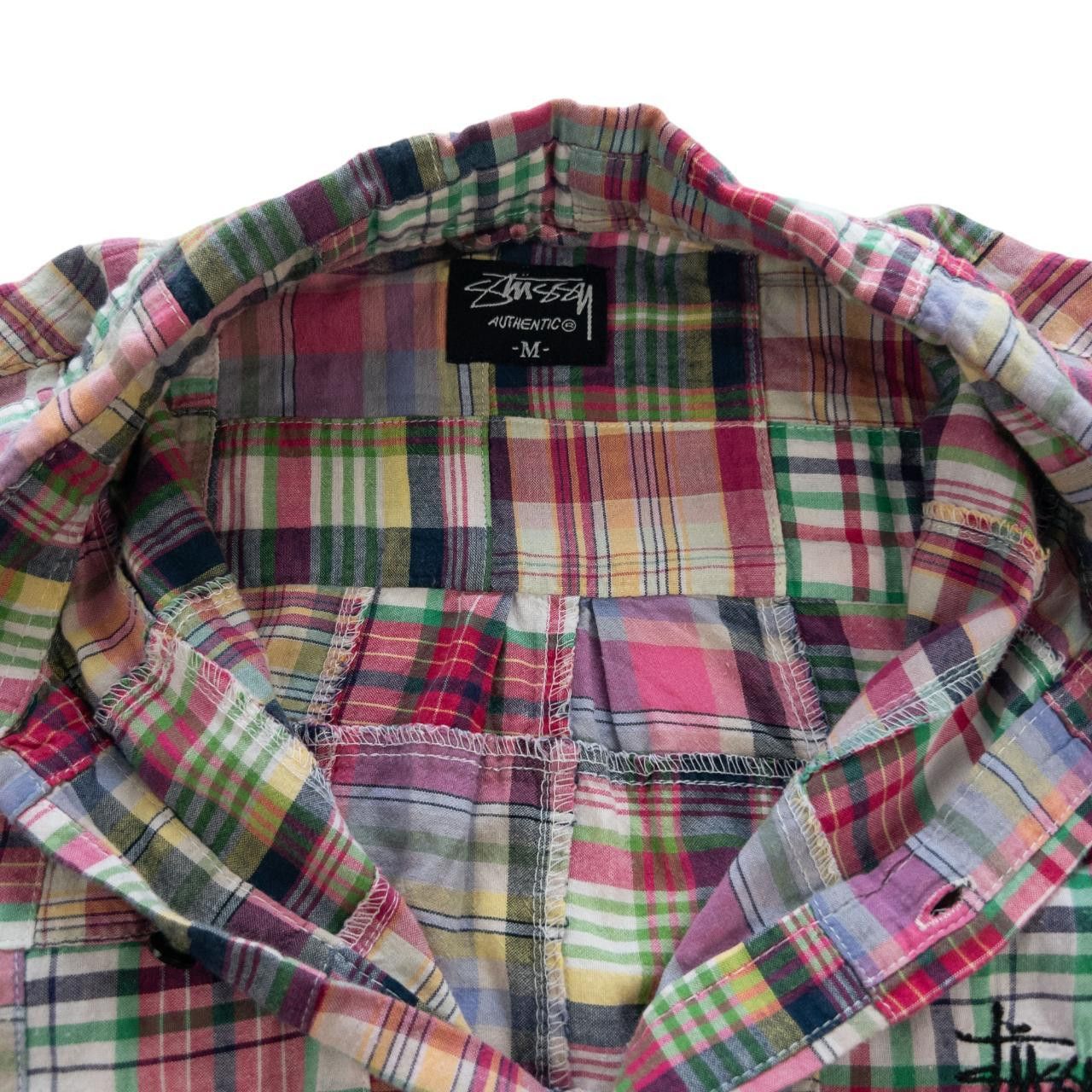 Stussy Vintage Stussy Patch Work Button Up Shirt Size M Size US M / EU 48-50 / 2 - 4 Thumbnail