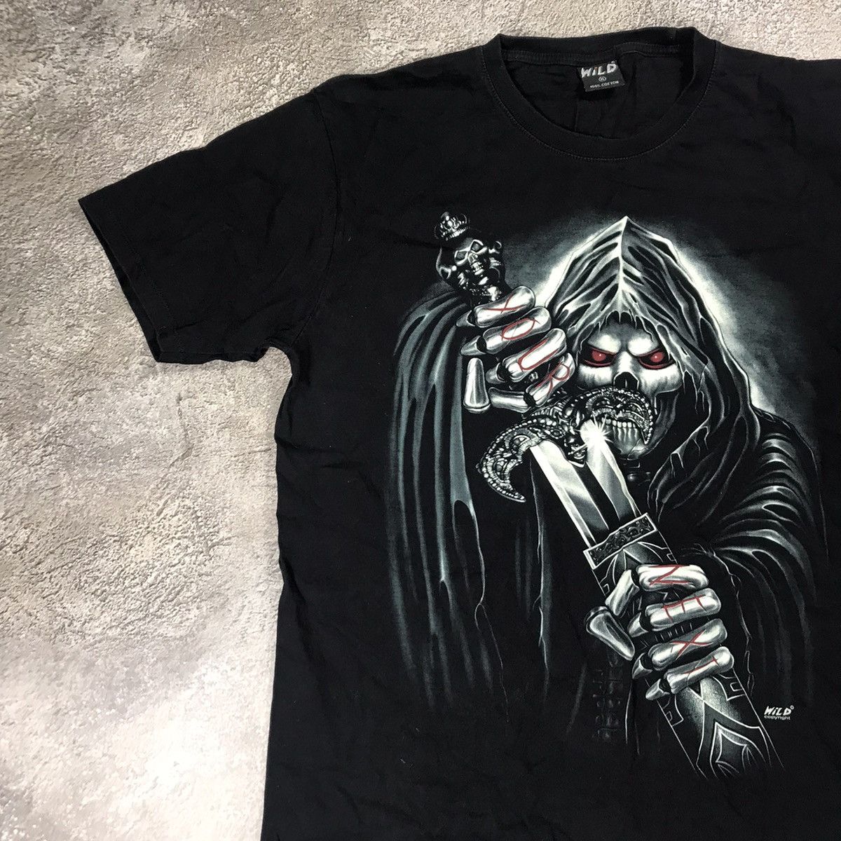 Vintage Vintage Y2K Graphic Tee Skull Horror Punk Streetwear Slim XL Size US XL / EU 56 / 4 - 3 Thumbnail