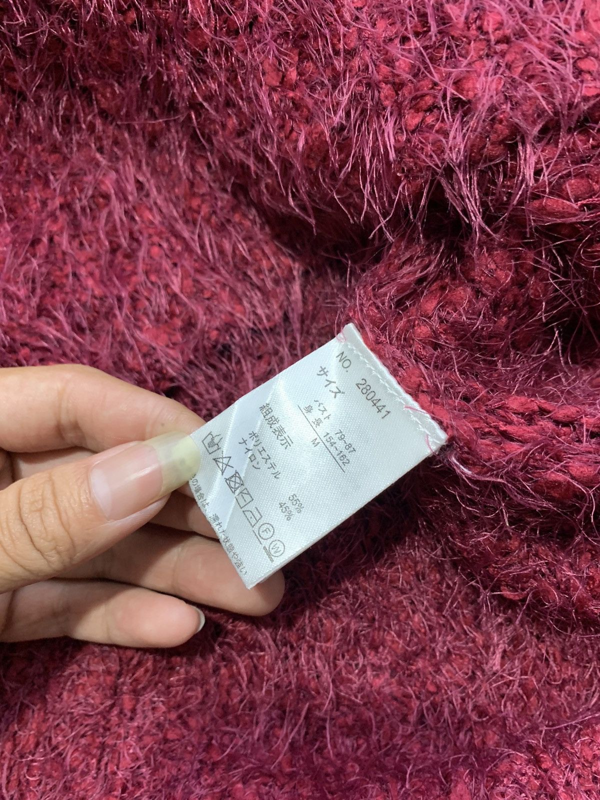 Issey Miyake × Japanese Brand Crazy Fuzzy Mohair Red Kurtcobain Style Sweater Size US M / EU 48-50 / 2 - 5 Thumbnail
