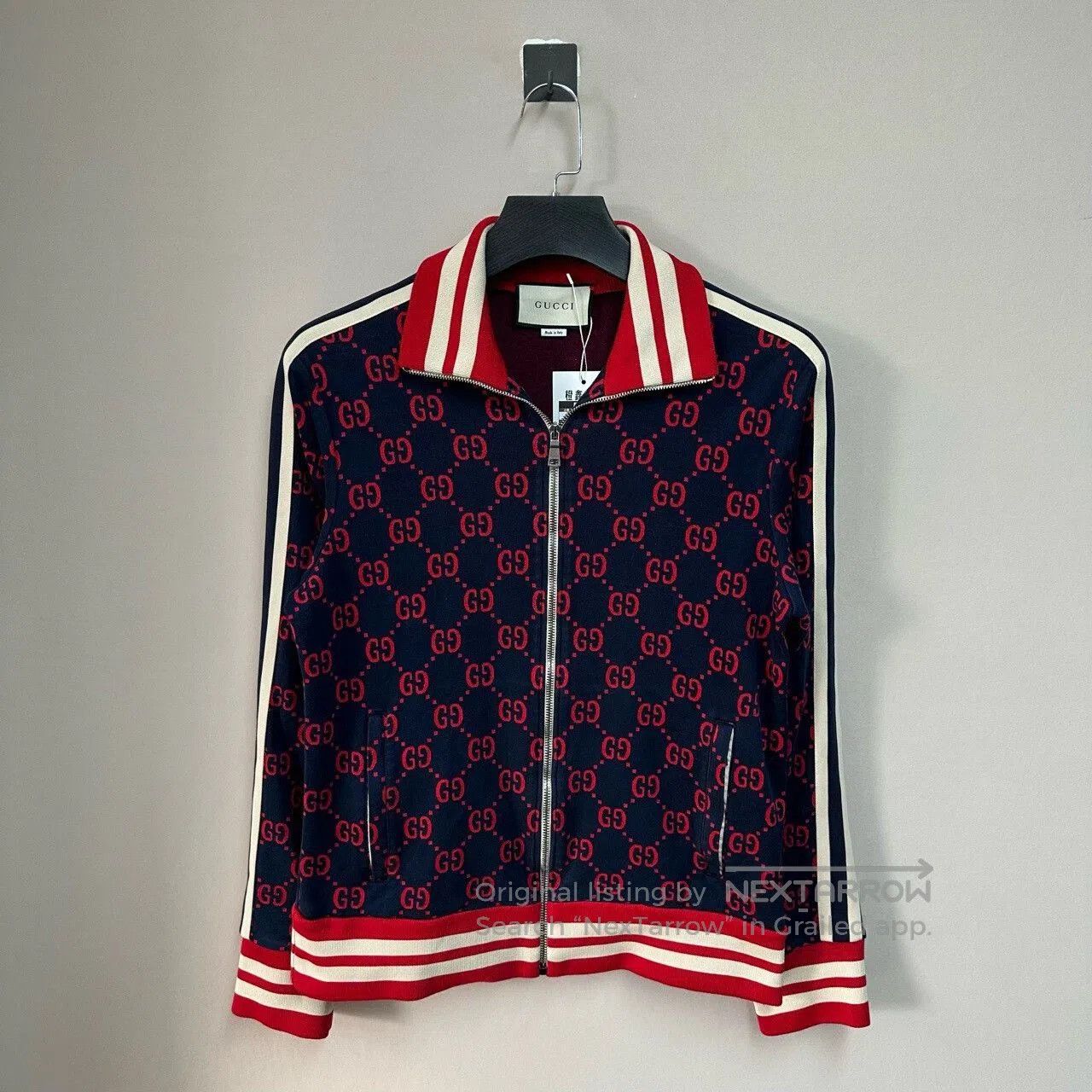 gucci classic double g zip jacket jacket.