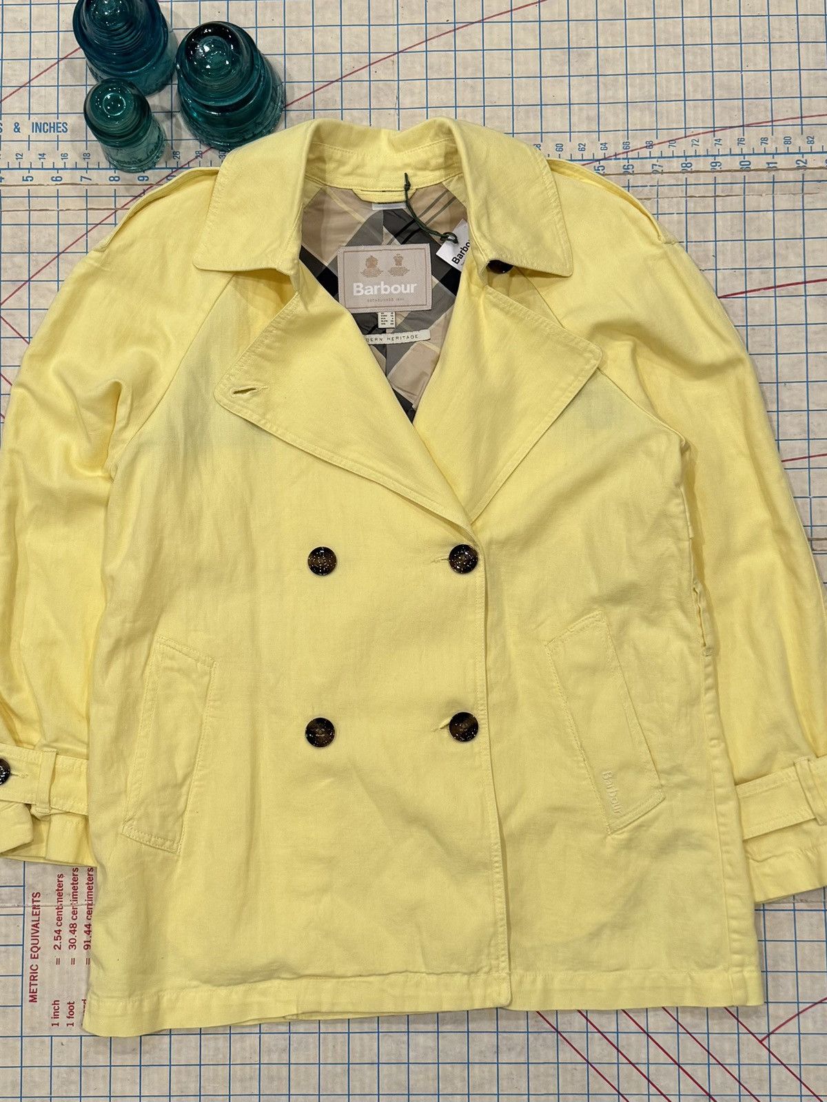 Barbour NWT Barbour Margaret Casual Lightweight Peacoat Yellow Size6 Size M / US 6-8 / IT 42-44 - 2 Thumbnail