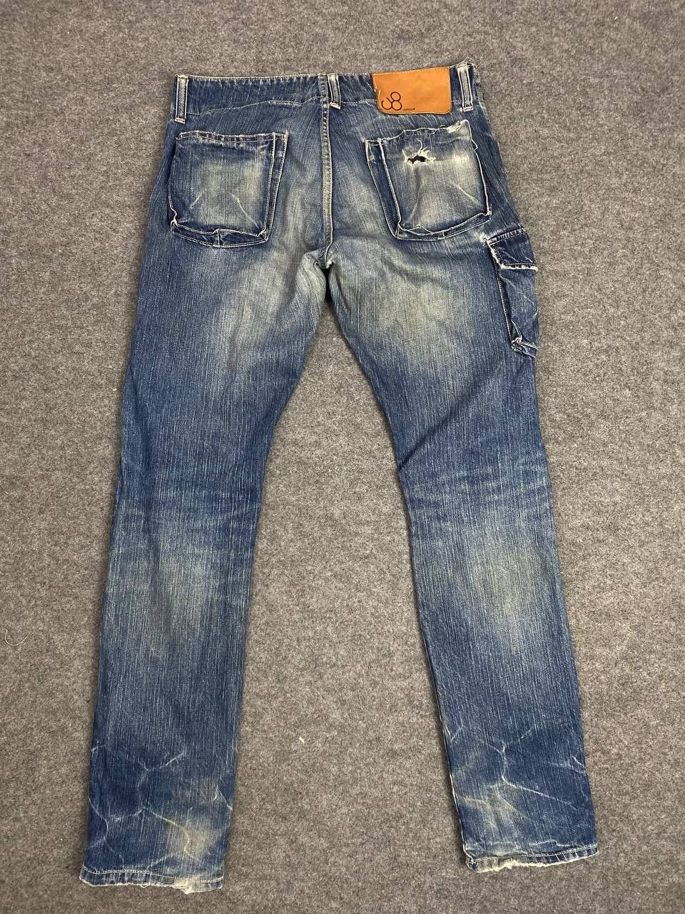 Johnbull johnbull japan single side pocket distressed denim Size US 34 / EU 50 - 1 Thumbnail