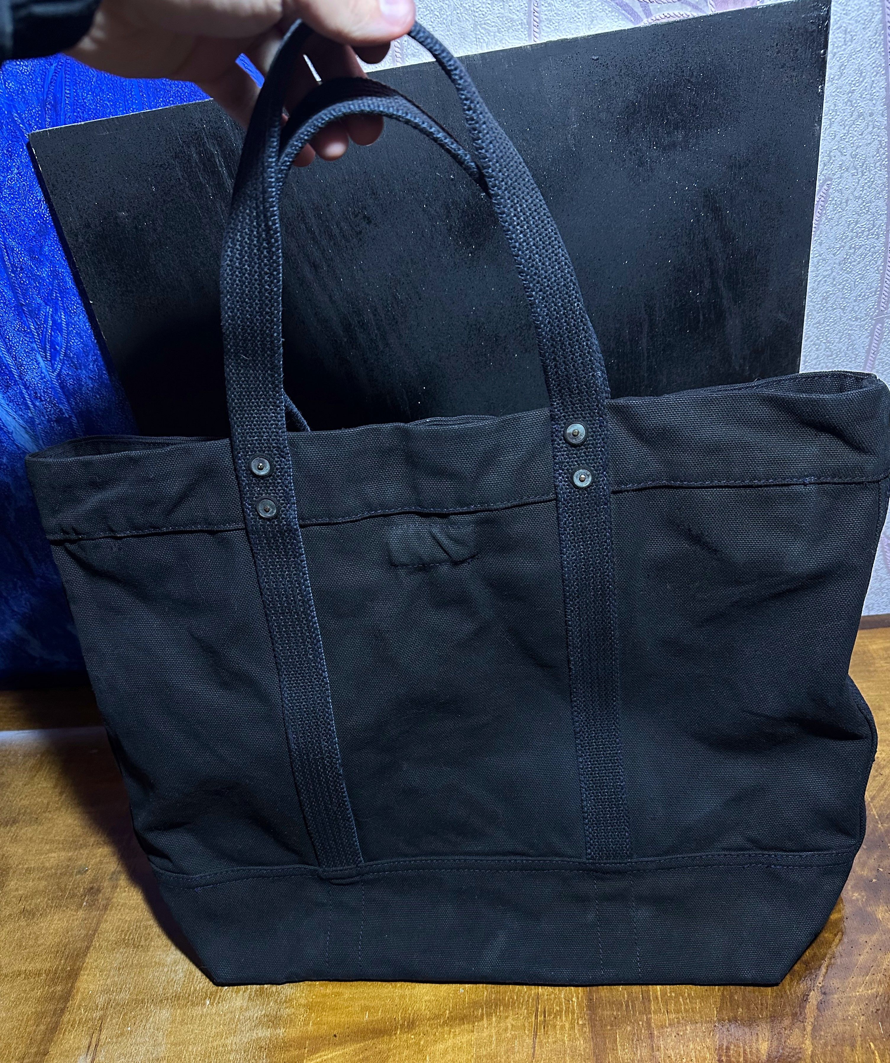 Polo Ralph Lauren Vintage Polo Ralph Lauren Canvas Tote Bag Shopper Carryall Size ONE SIZE - 4 Thumbnail