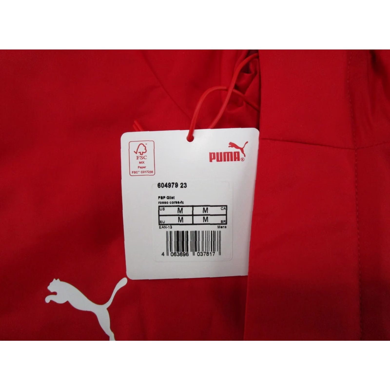 Puma Puma Ferrari Puffer Vest Men's M Racing Red Zip NEW Vest Size US M / EU 48-50 / 2 - 3 Thumbnail