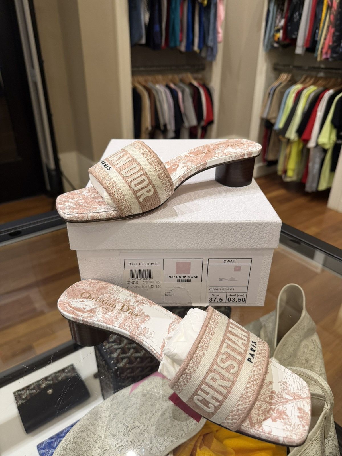 Dior Dior Dway Embroidered Heel Slide Size US 7.5 / IT 37.5 - 2 Thumbnail