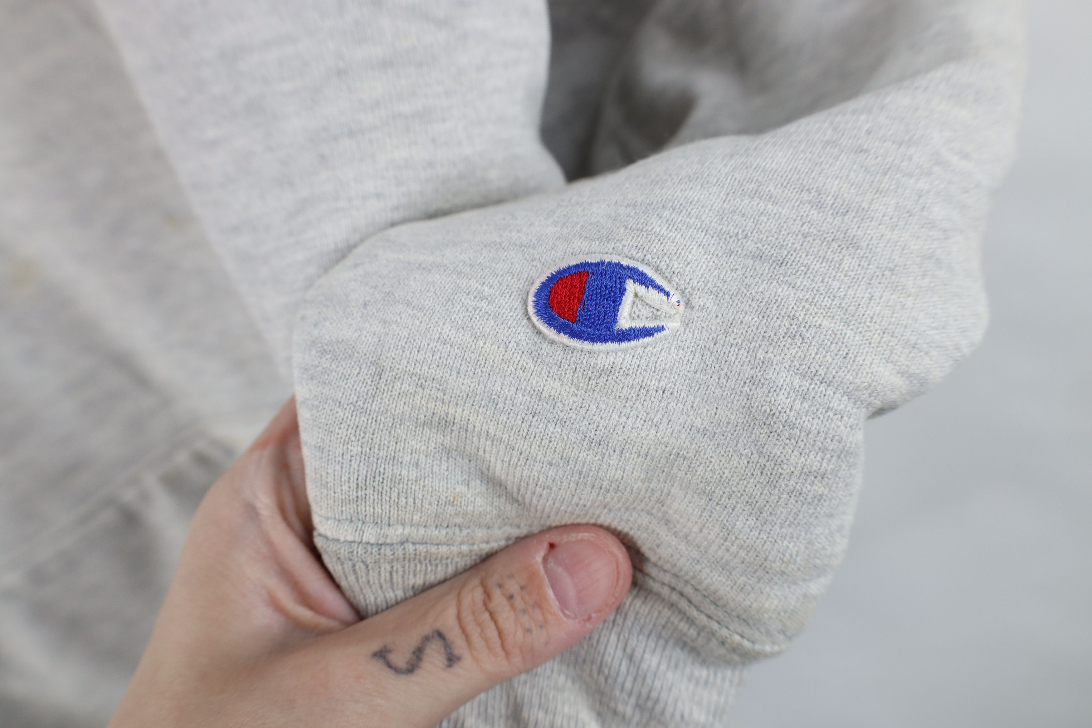 Champion Vintage 80s Champion Reverse Weave Double Sweatshirt Size US XL / EU 56 / 4 - 4 Thumbnail