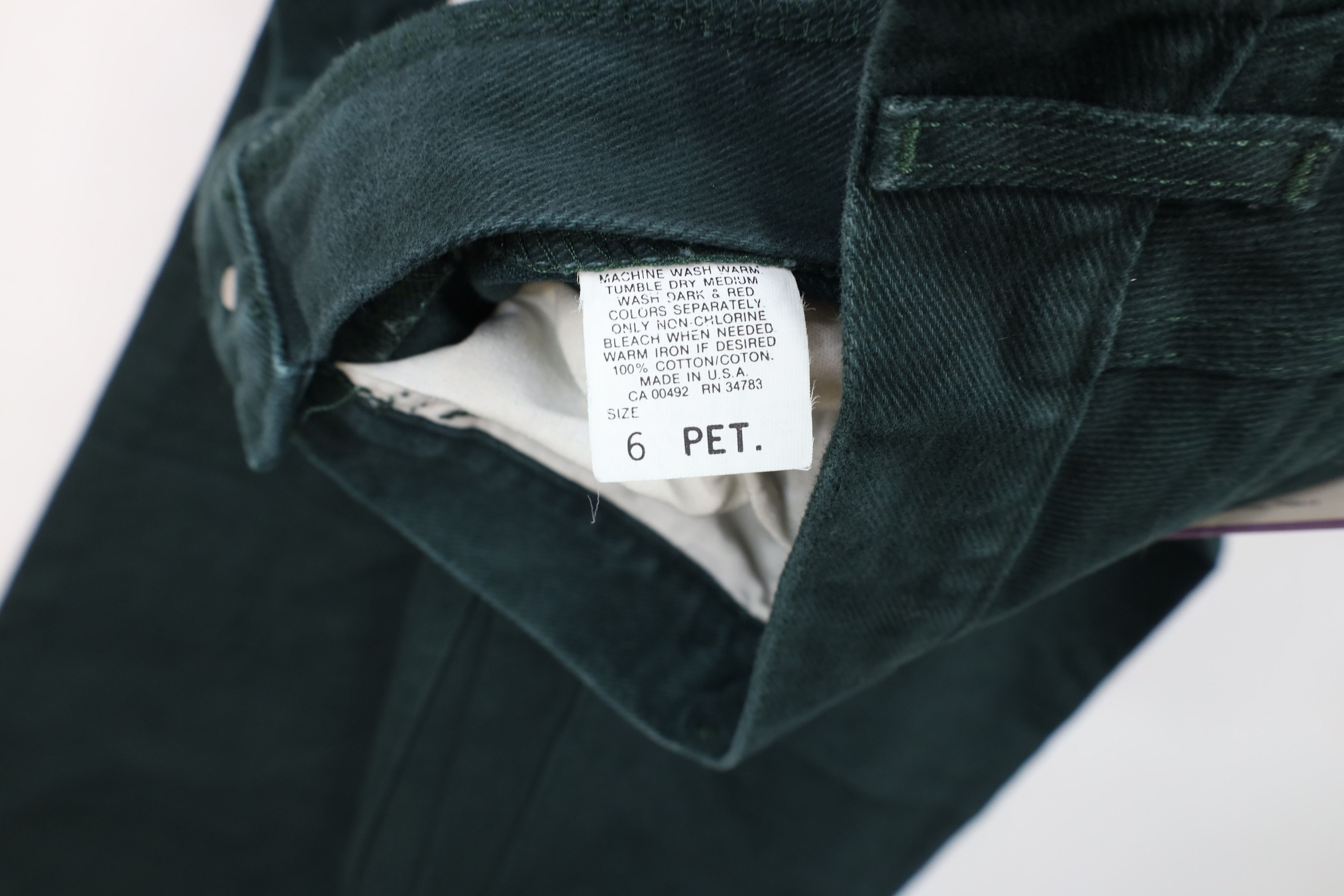 Lee × Vintage Deadstock Vintage 90s Lee Fit Tapered Leg Jeans Green USA Size 28" / US 6 / IT 42 - 9 Thumbnail