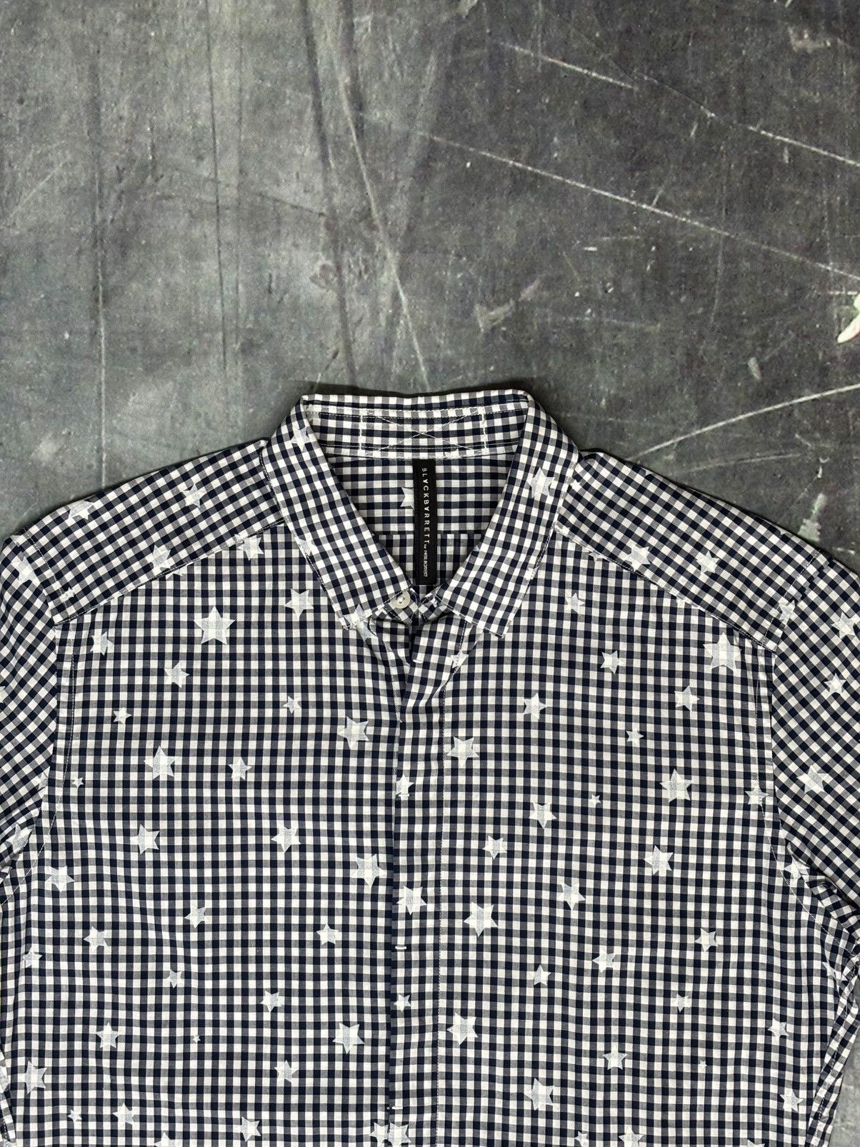 Neil Barrett ⭐️Black Barrett by Neil Barrett Gingham Star Button Up Size US S / EU 44-46 / 1 - 3 Thumbnail