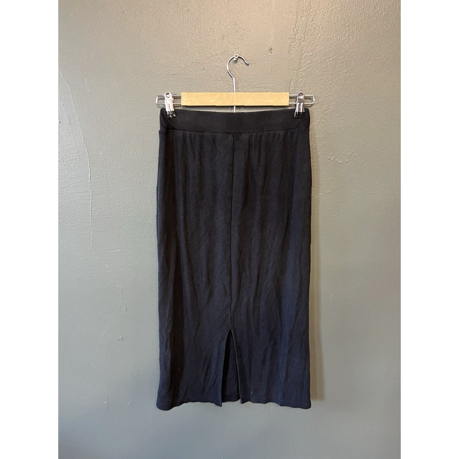 Marine Layer Marine Layer Skirt Women's Black Knit Maxi Long S Size Small Inseam 28 inches Size 28" / US 6 / IT 42 - 2 Thumbnail