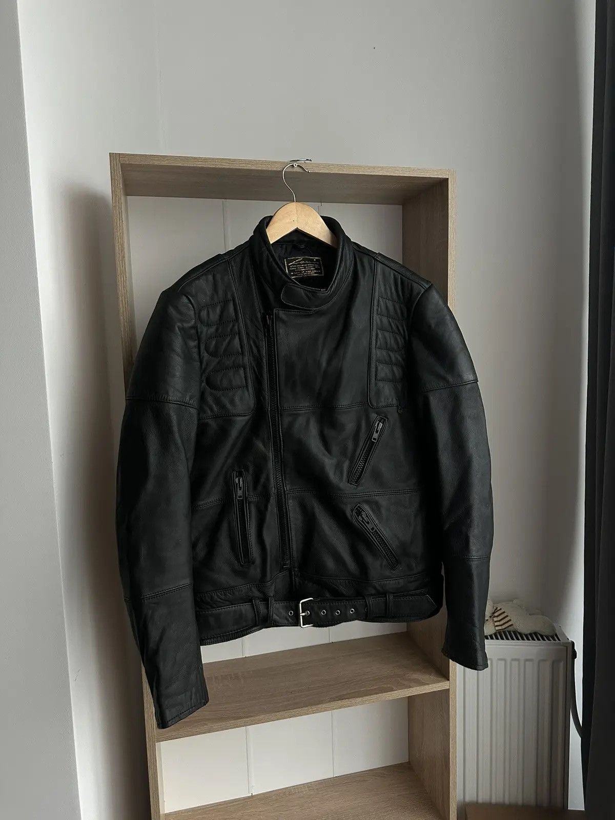Louis W. × Lui's × Vintage Vintage LOUIS Black International Biker Motorcycle Jacket Size US M / EU 48-50 / 2 - 14 Thumbnail