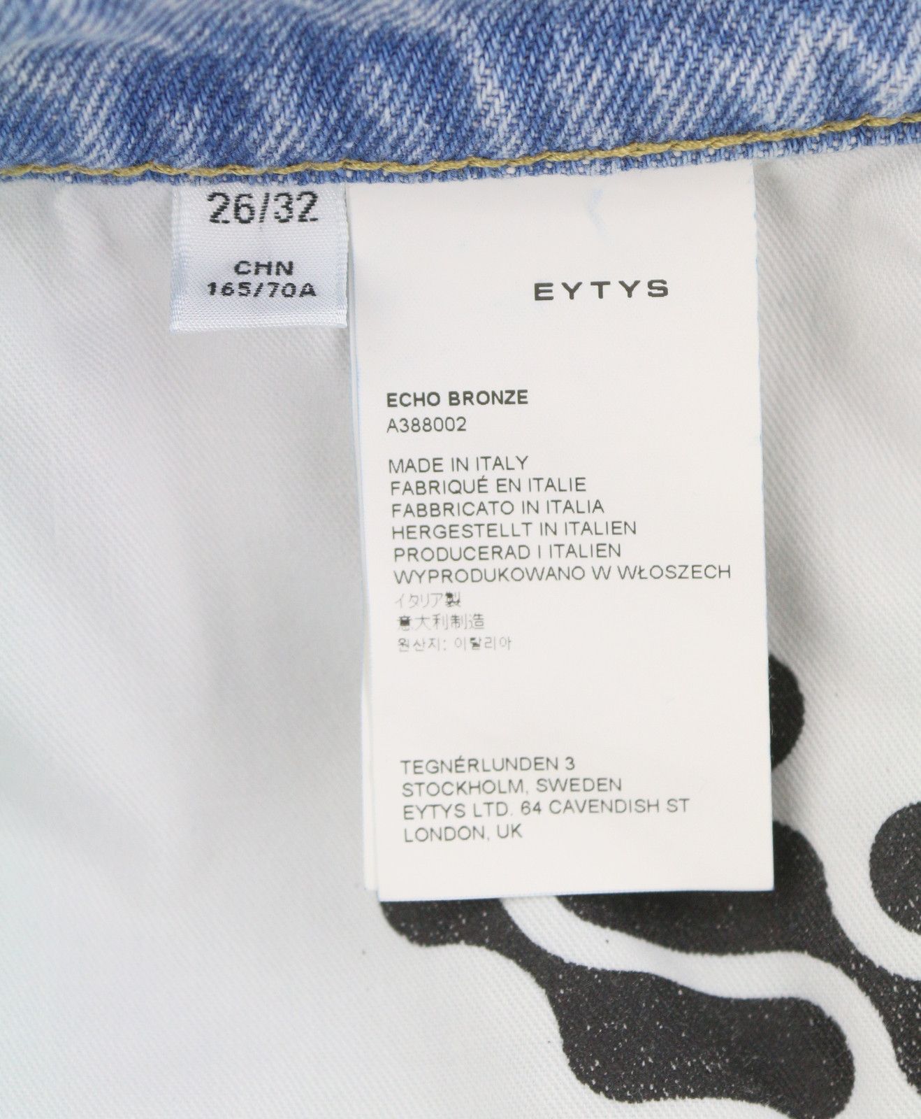 Eytys ECHO BRONZE ULTRA BAGGY W26/L32 Blue Faded RRP370 88865 Size 26" / US 2 / IT 38 - 10 Thumbnail