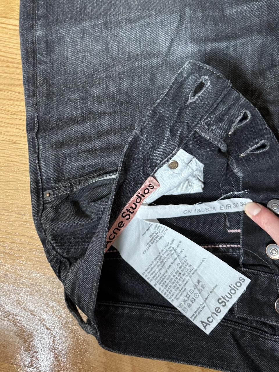 Acne Studios Acne Studios 2021M Loose Bootcut Black 30/34 Size US 30 / EU 46 - 3 Thumbnail
