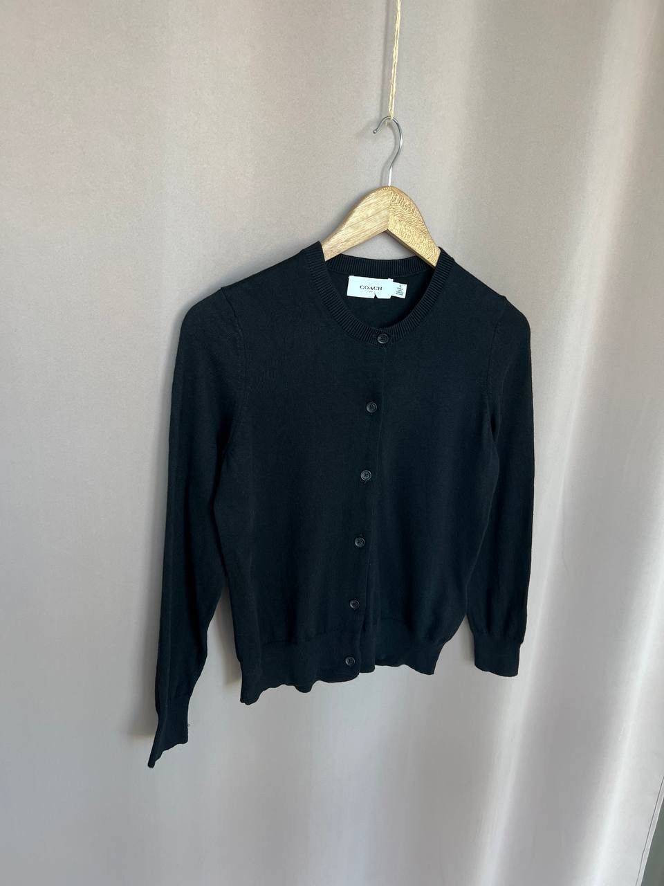 Coach Coach 1941 Knit Black Cardigan Womens Size XS Cotton Button Size XS / US 0-2 / IT 36-38 - 5 Thumbnail