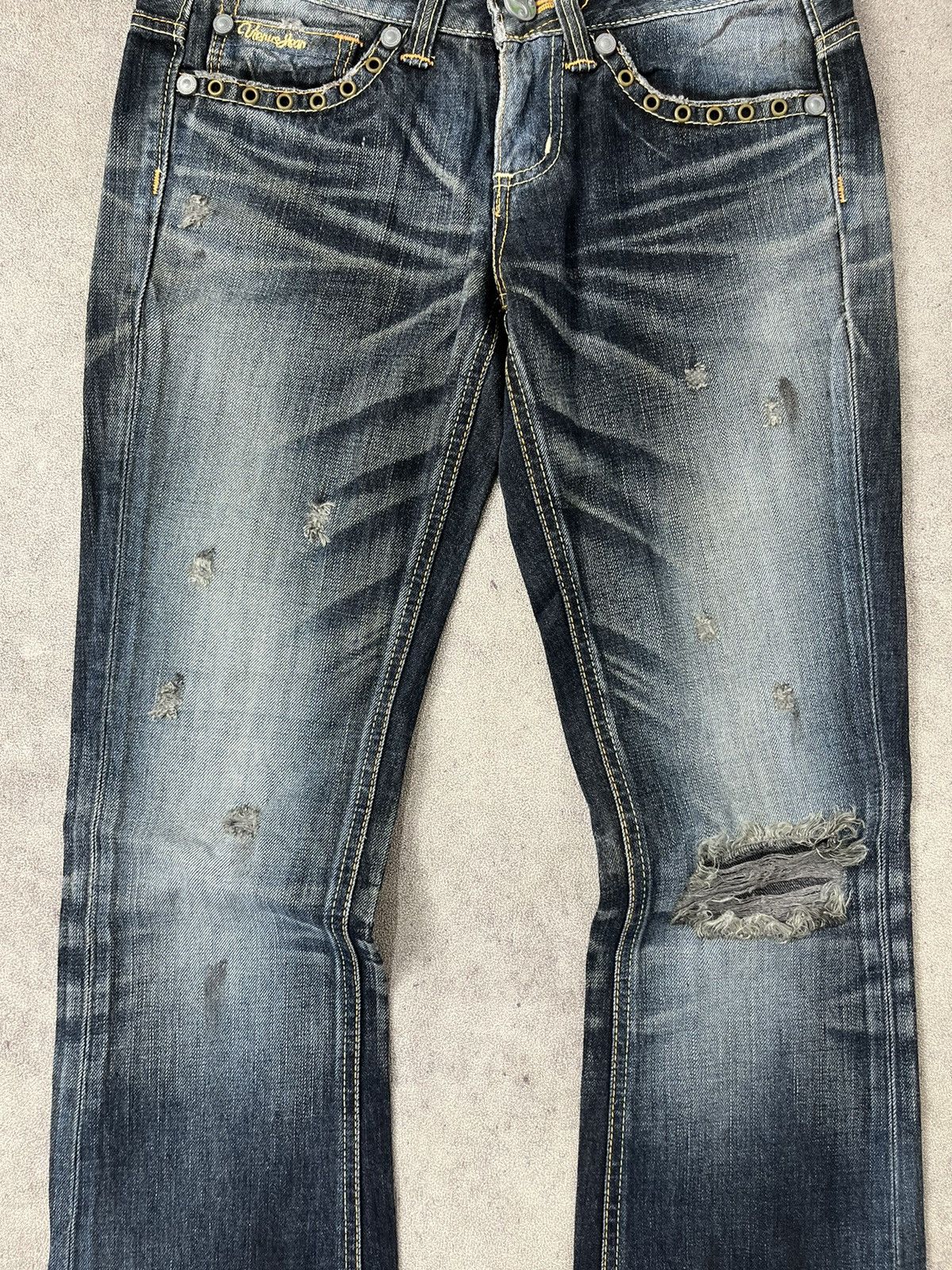 Tornado Mart Something edwin vienus flared distressed jeans Size US 28 / EU 44 - 4 Thumbnail