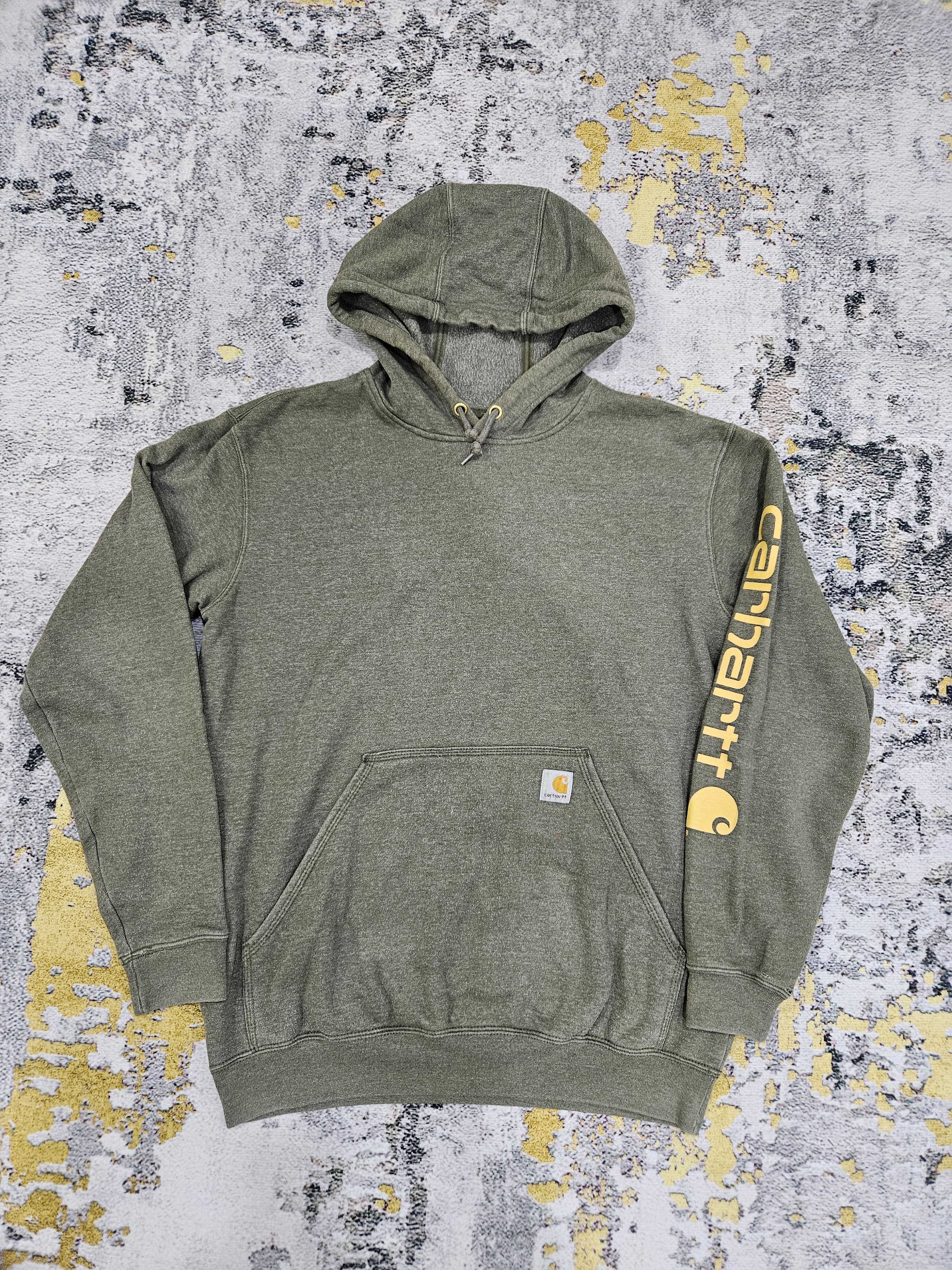 Carhartt Carhartt Hooded - Classic Arm Logo (Olive/Army Green) Size US M / EU 48-50 / 2 - 1 Thumbnail