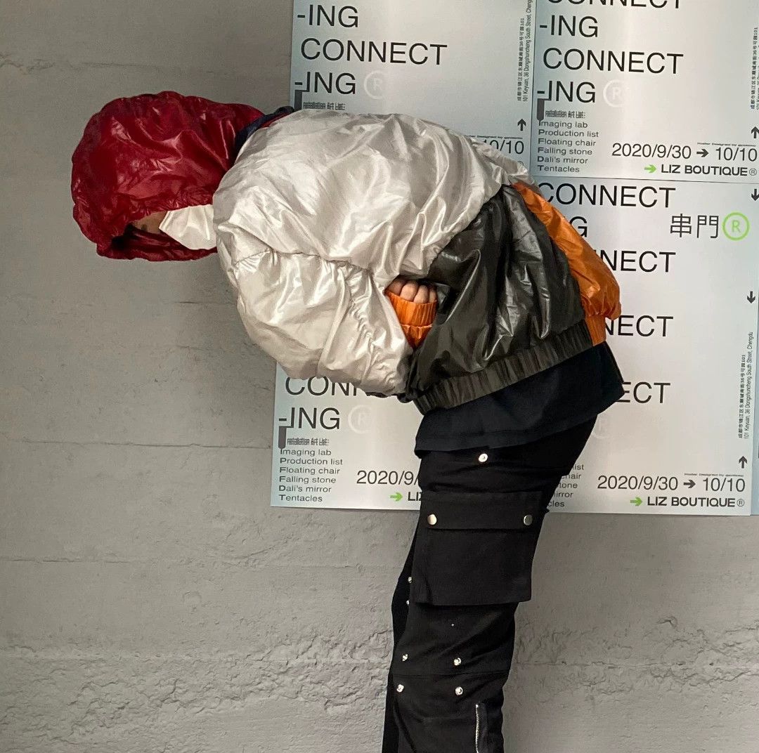 Y/Project Y/project Pleated Colorblock Jkt M 8/10 Unique Size US M / EU 48-50 / 2 - 3 Thumbnail