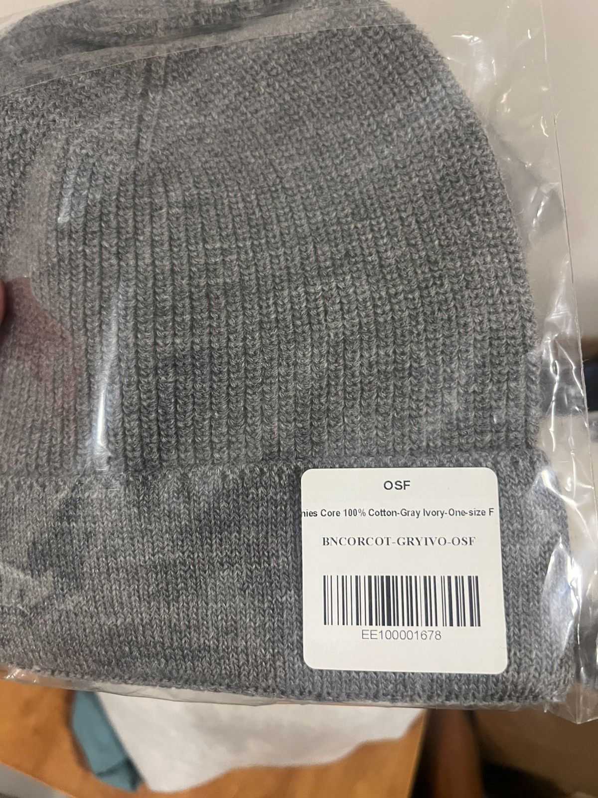 Eric Emanuel Eric Emanuel EE grey w ivory winter hat beanie Size ONE SIZE - 2 Thumbnail