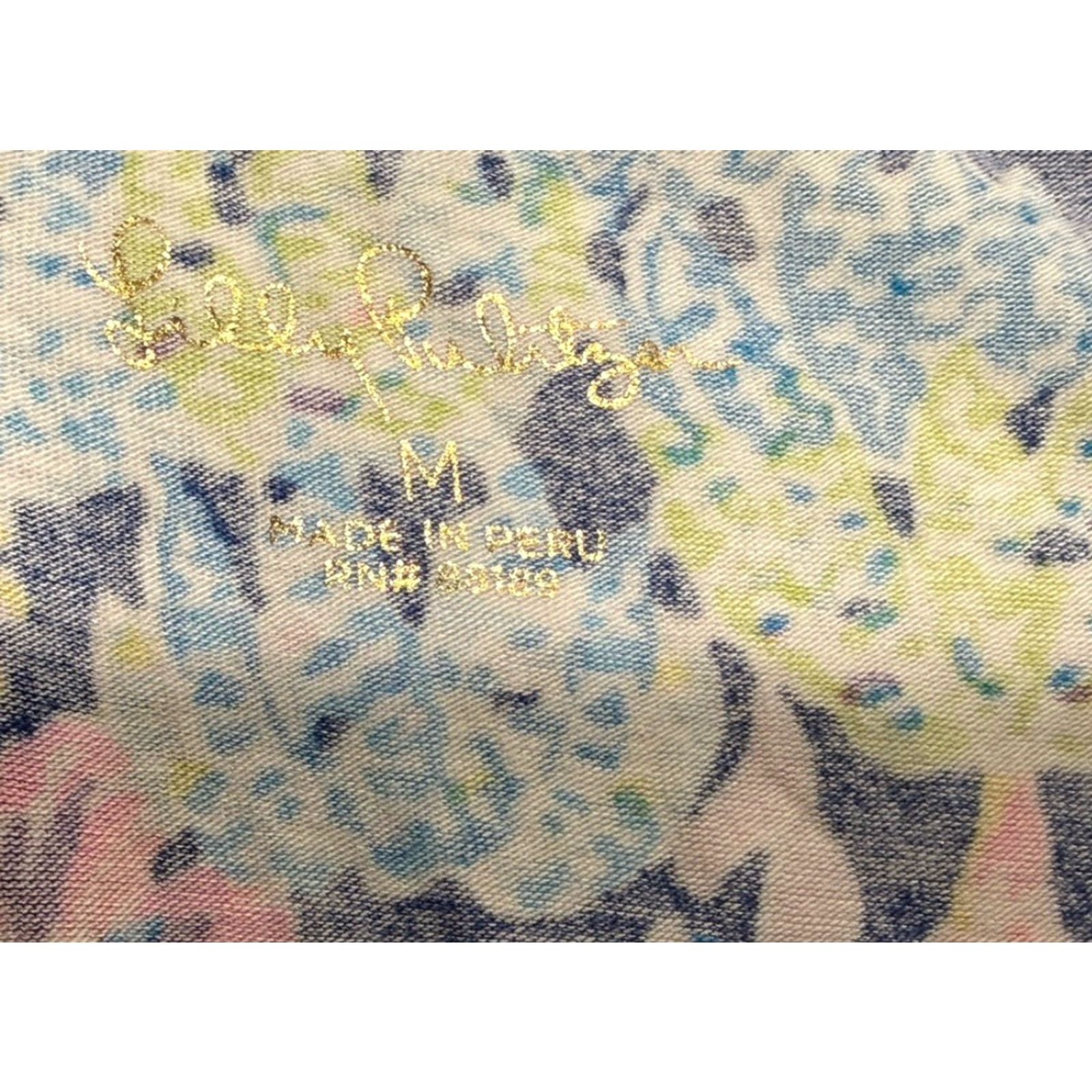 Lilly Pulitzer Lilly Pulitzer Finn Top Shirt Women M Oyster Bay Navy Multicolor Pop 90s Style Size M / US 6-8 / IT 42-44 - 4 Thumbnail