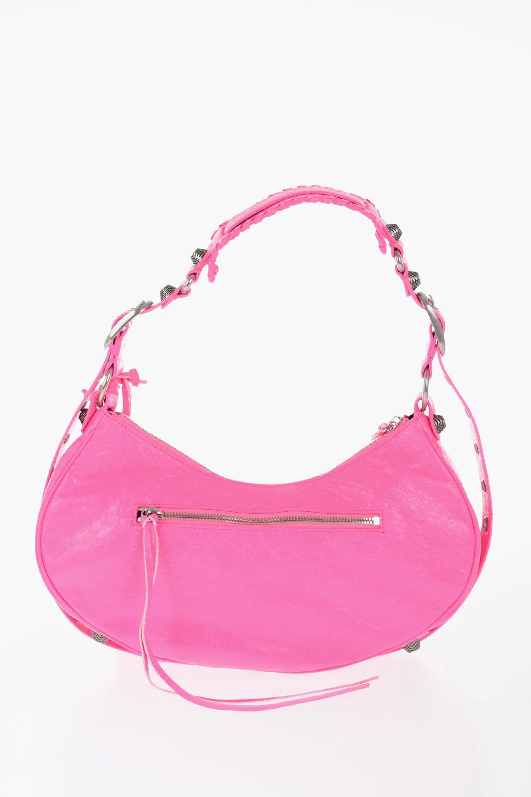 Balenciaga og1mm0326 Size: OS / Fluo Leather Shoulder Bag in Pink Size ONE SIZE - 3 Thumbnail