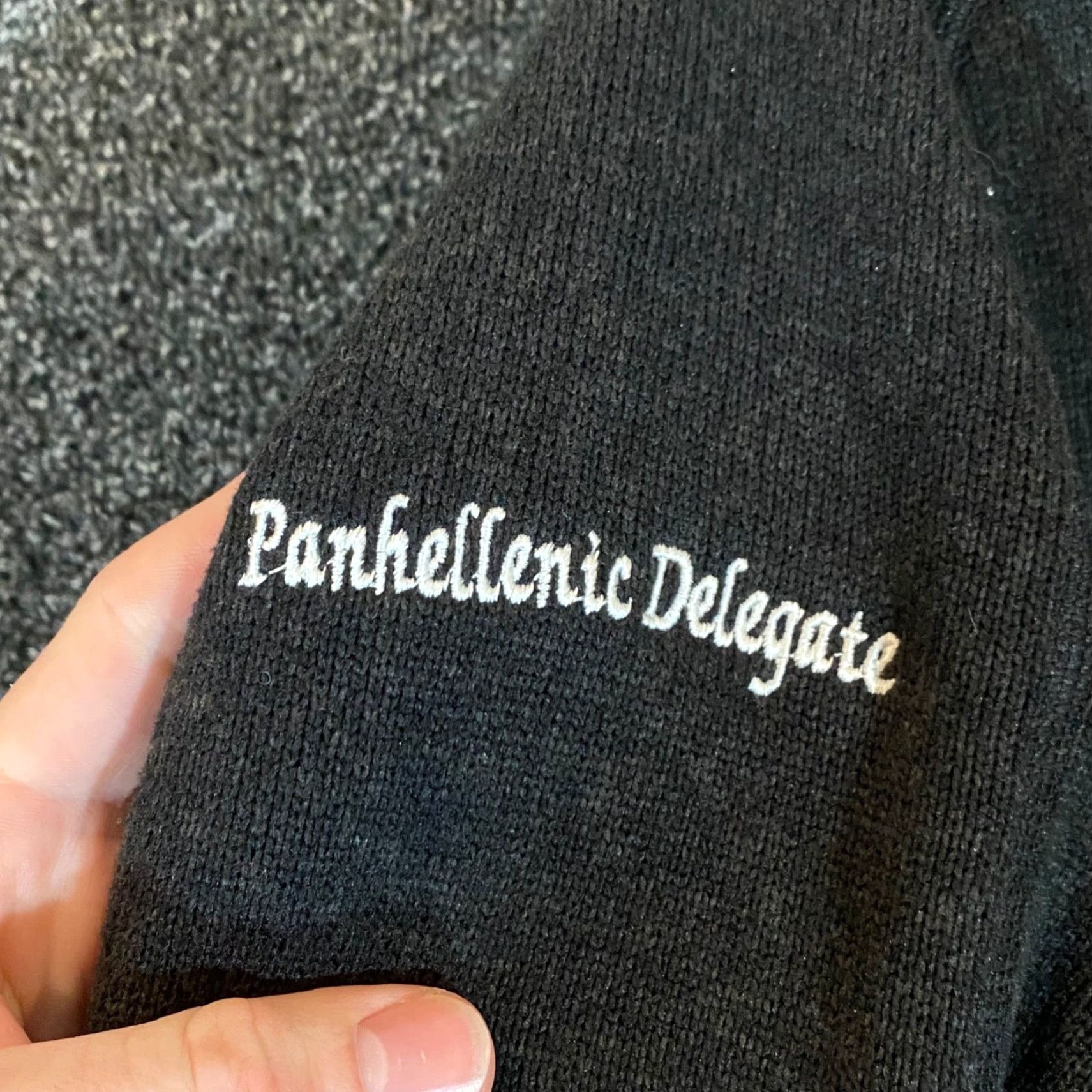 Patagonia PATAGONIA Better Sweater Womens XL Black 1/4 Zip Pullover Hiking Sorority Logo Jacket Size XL / US 12-14 / IT 48-50 - 5 Thumbnail