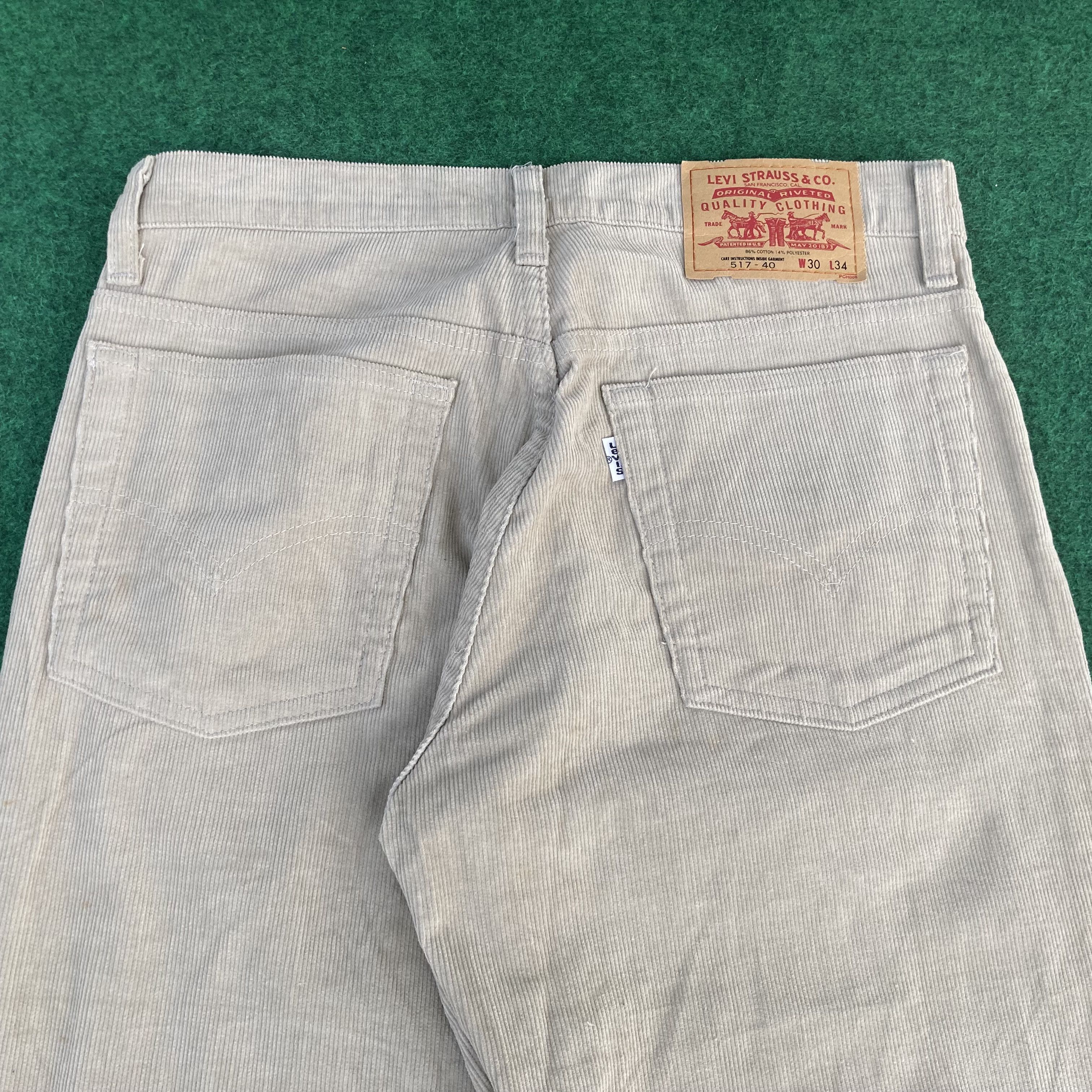 Levi's × Vintage Vtg Levis 517 Denim Corduroy Sz 30 Flare Bootcut Jeans Size US 30 / EU 46 - 10 Thumbnail