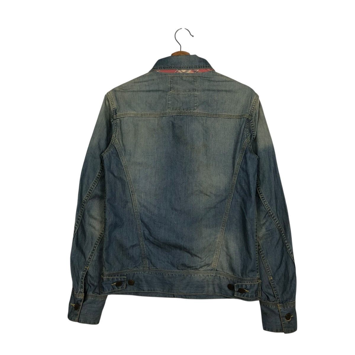 Vintage 🔥VINTAGE TRUCKER DENIM BIKER JACKET SHANHOUSE USA Size US M / EU 48-50 / 2 - 10 Thumbnail