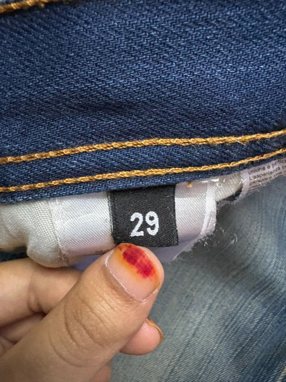 Japanese Brand Vintage Japanese Brand Faded Wash Distressed Jeans Size US 30 / EU 46 - 9 Thumbnail