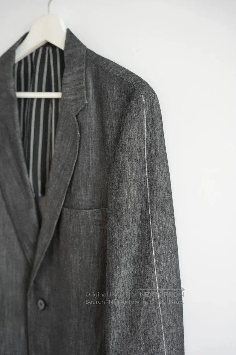 Yohji Yamamoto Yohji Yamamoto Striped Sleeve White Line Blazer. Size US S / EU 44-46 / 1 - 6 Thumbnail