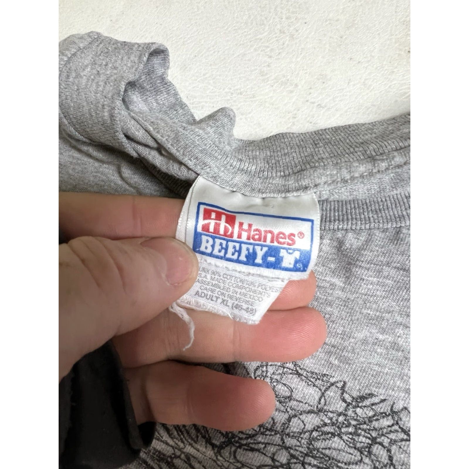 Hanes VINTAGE Hanes T-Shirt University Parkside Arts Theater Molière’s Tartuffe Gray XL Men Short Sleeve Crew Neck Cotton Blend Classic Size Regular Size US XL / EU 56 / 4 - 3 Thumbnail