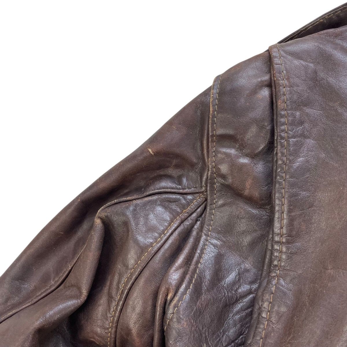 Schott 💥 vintage Schott leather aviator bomber flight jacket Size US M / EU 48-50 / 2 - 10 Thumbnail