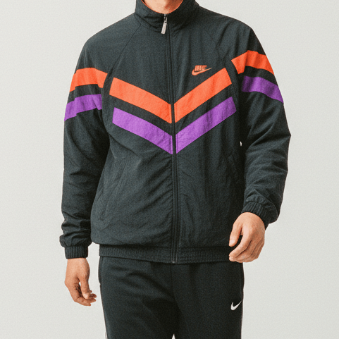 Nike Vintage Nike Grey Tag Jacket Sweater Outerwear Sport Size US S / EU 44-46 / 1 - 1 Thumbnail
