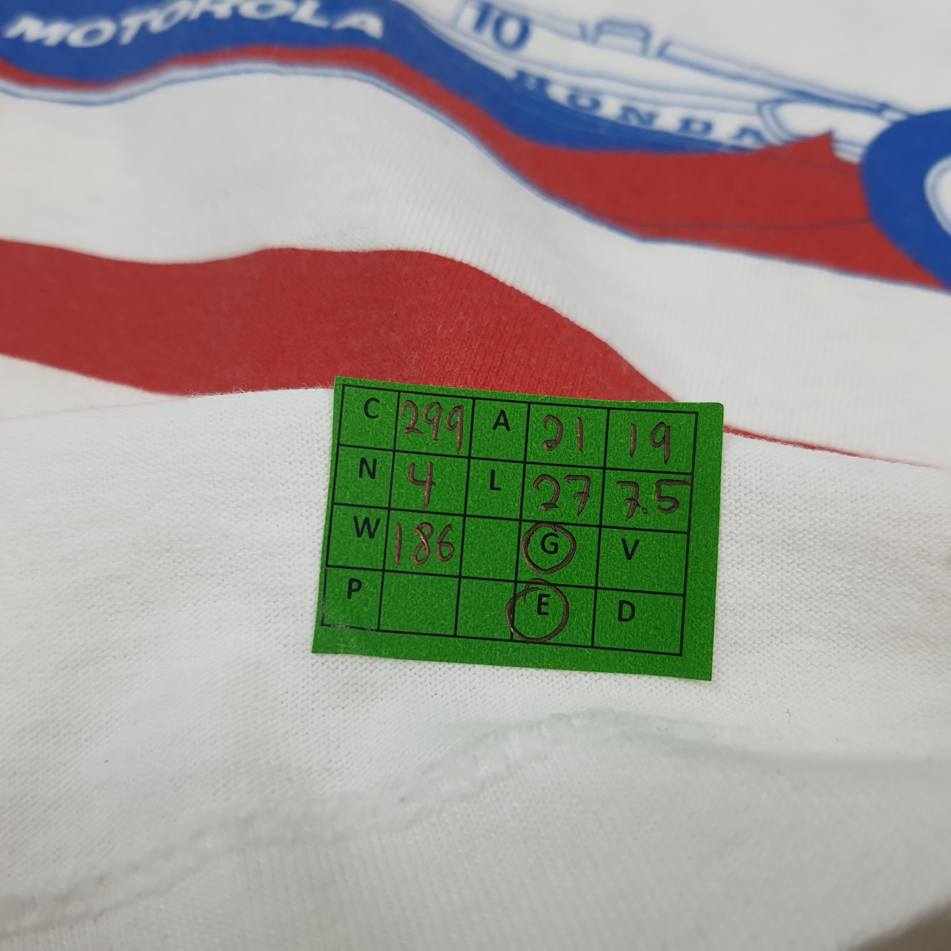 Fruit Of The Loom Vintage Motorola Racing Team Formula 1 Tshirt C299N4 Size US L / EU 52-54 / 3 - 8 Thumbnail