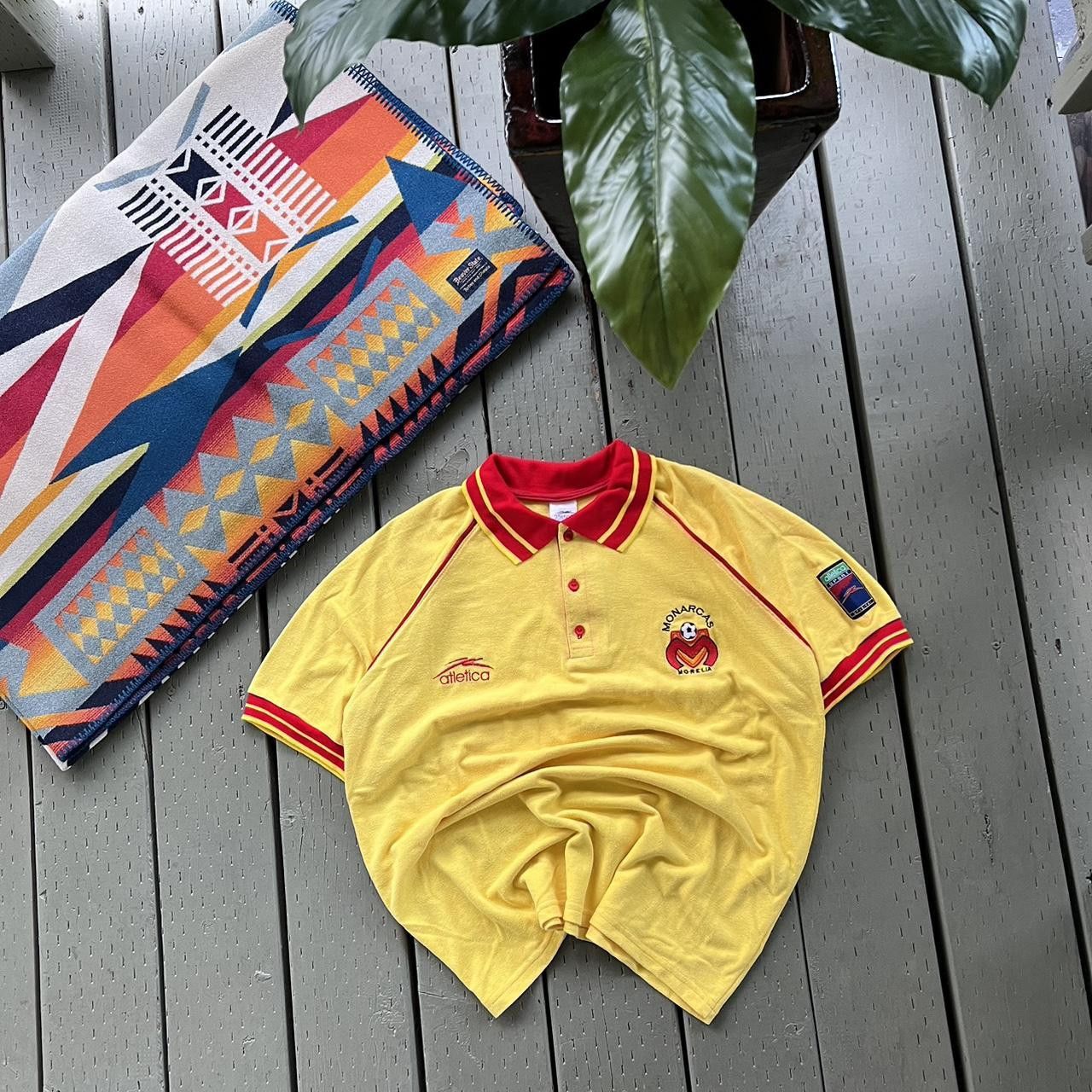 Vintage Atletica Monarcas Morelia jersey Polo Shirt Medium Size US M / EU 48-50 / 2 - 2 Thumbnail