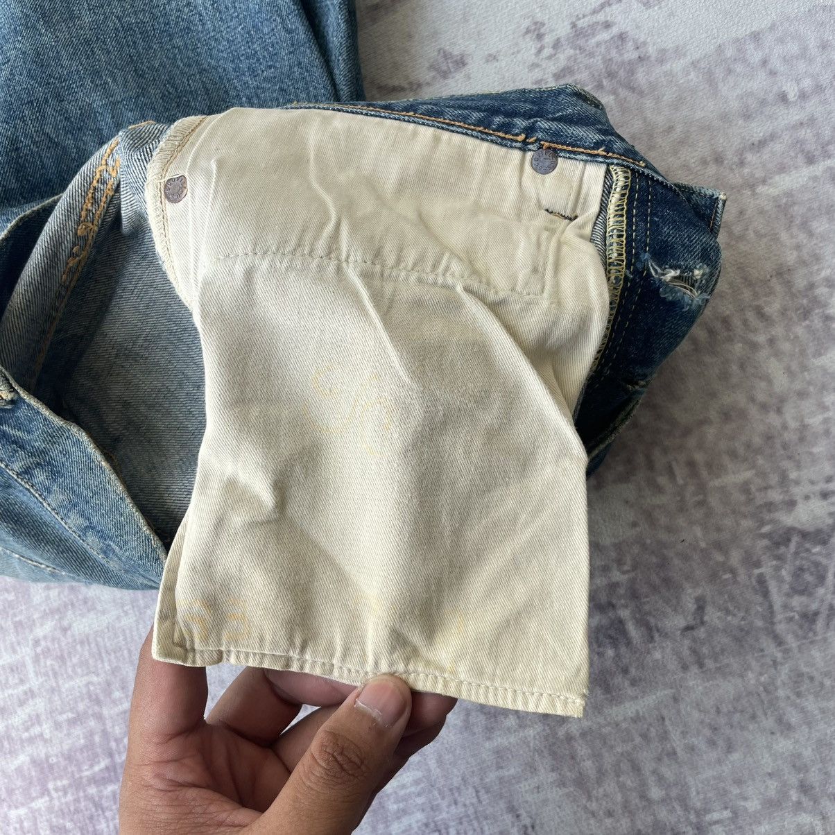 Kapital Vintage Distress Selvedge Toshikiyo Hirata Kapital Jeans Size US 32 / EU 48 - 17 Thumbnail
