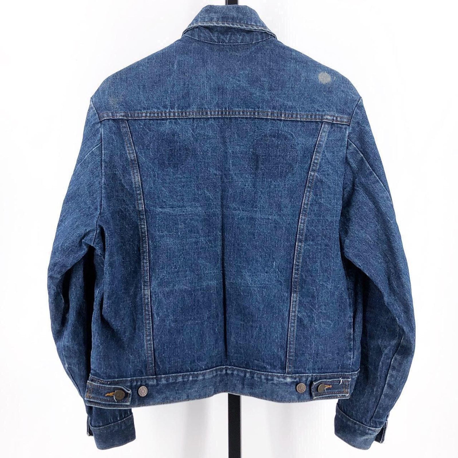 Vintage 80s denim trucker jean jacket Roebucks 1980s vintage Size US L / EU 52-54 / 3 - 2 Thumbnail