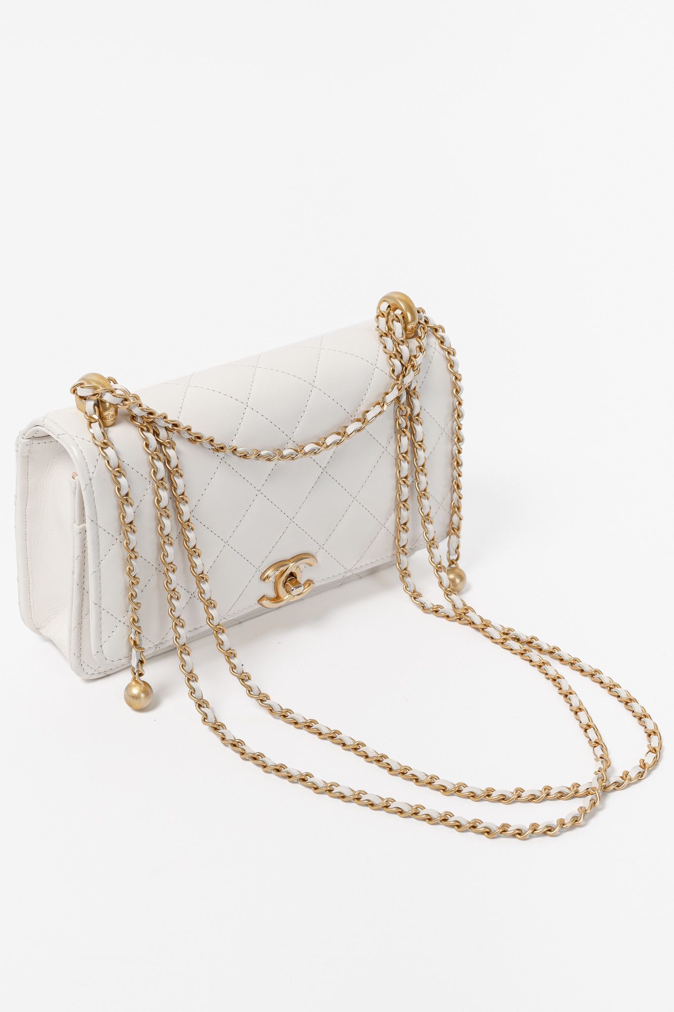 Chanel Chanel Pearl Crush Quilted Lambskin Leather Wallet on Chain Size ONE SIZE - 6 Thumbnail