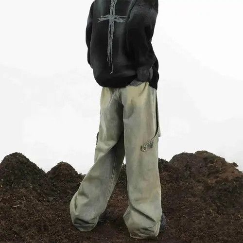 Jean Fukuoka x ouchi Opium Baggy Denim Jeans y2k Size US 30 / EU 46 - 7 Thumbnail
