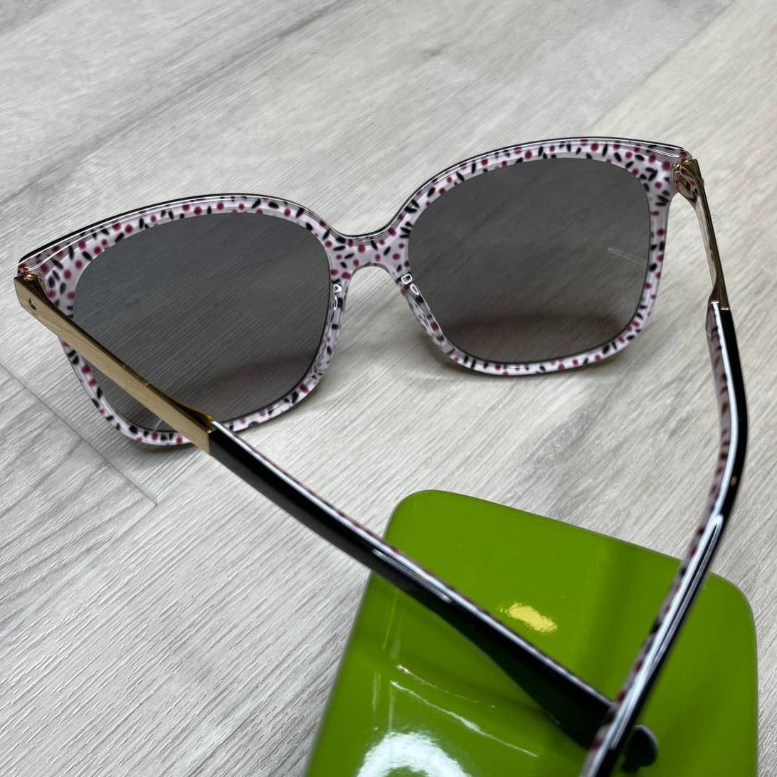 Kate Spade Kate Spade Mackenzee Square Sunglasses, Black Pattern Size ONE SIZE - 3 Thumbnail
