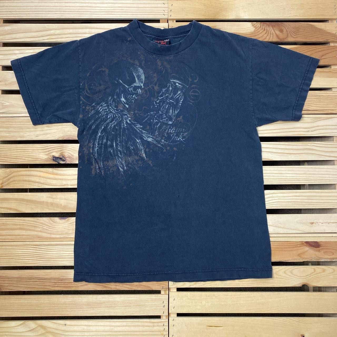Other Vintage Miami Ink Faded Black Tattoo Tee Size Medium Size US M / EU 48-50 / 2 - 1 Thumbnail