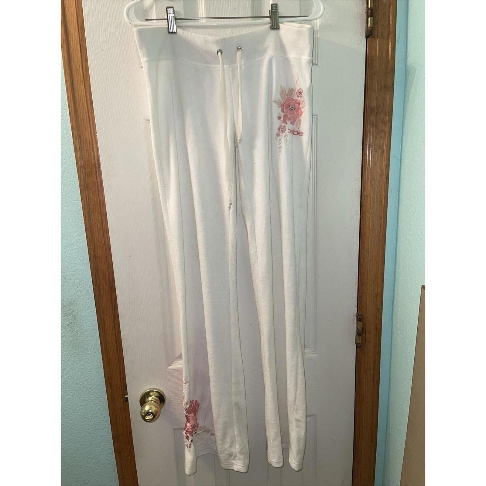 United Colors Of Benetton Bebe Floral Embroidered Lounge Pants Size ONE SIZE - 1 Thumbnail