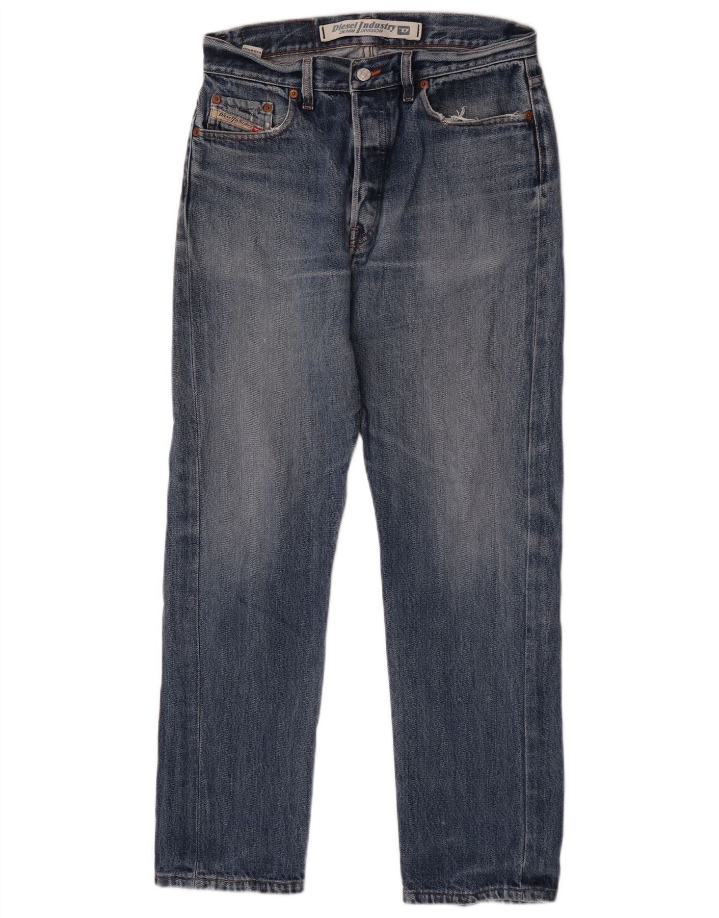 Diesel Mens Straight Jeans W34 L30 Blue Cotton Size US 34 / EU 50 - 1 Thumbnail