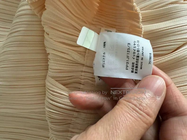 Issey Miyake Issey Miyake Off-white Pleated Skirt Size 31" - 3 Thumbnail