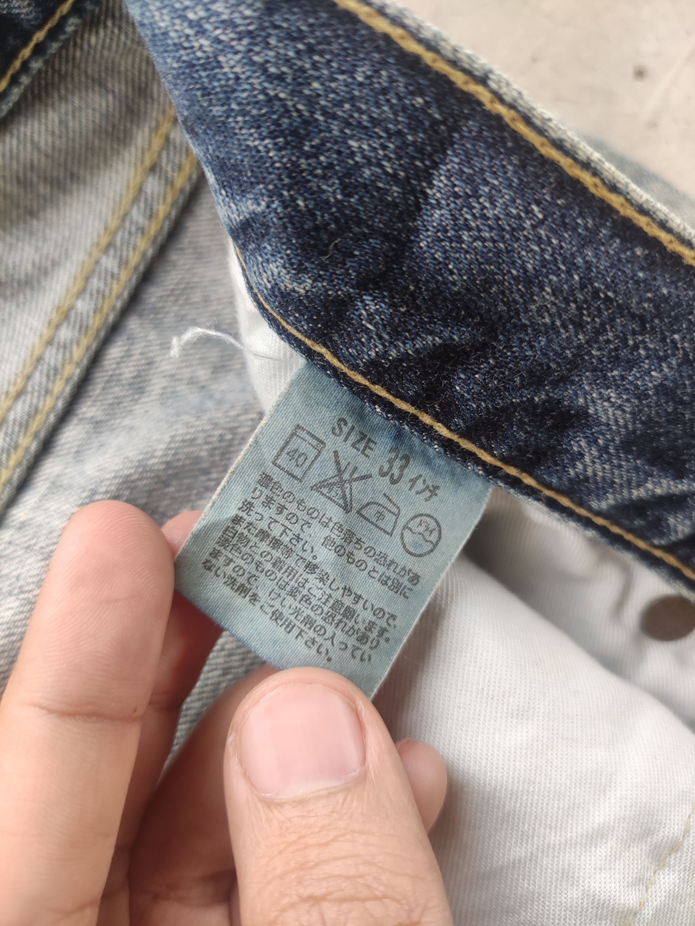 Levi's Vintage Levis Japan Jean Distressed Faded Denim Size US 34 / EU 50 - 7 Thumbnail