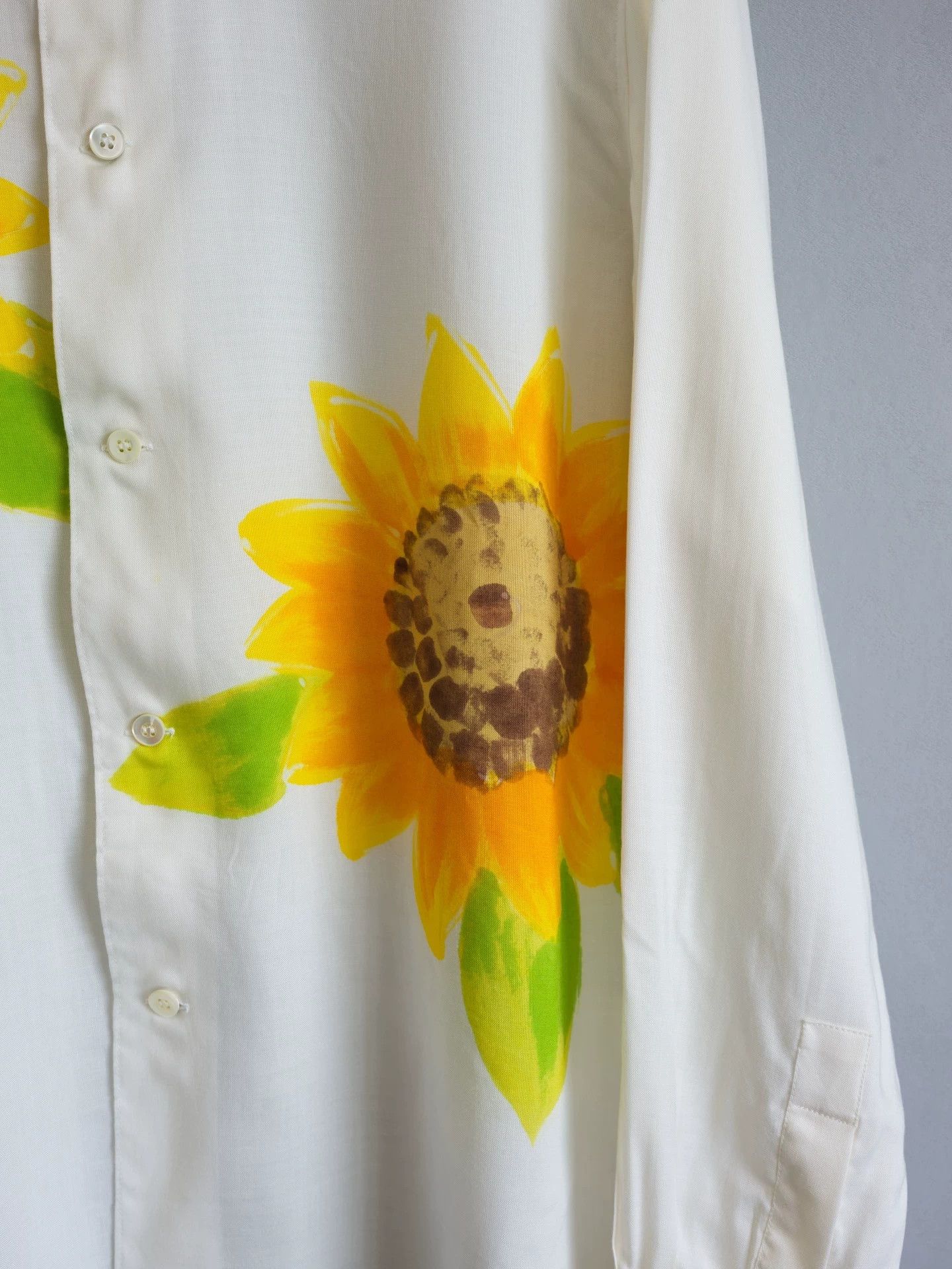 Yohji Yamamoto Yohji Yamamoto 96SS Sunflower Shirt M Size US M / EU 48-50 / 2 - 6 Thumbnail