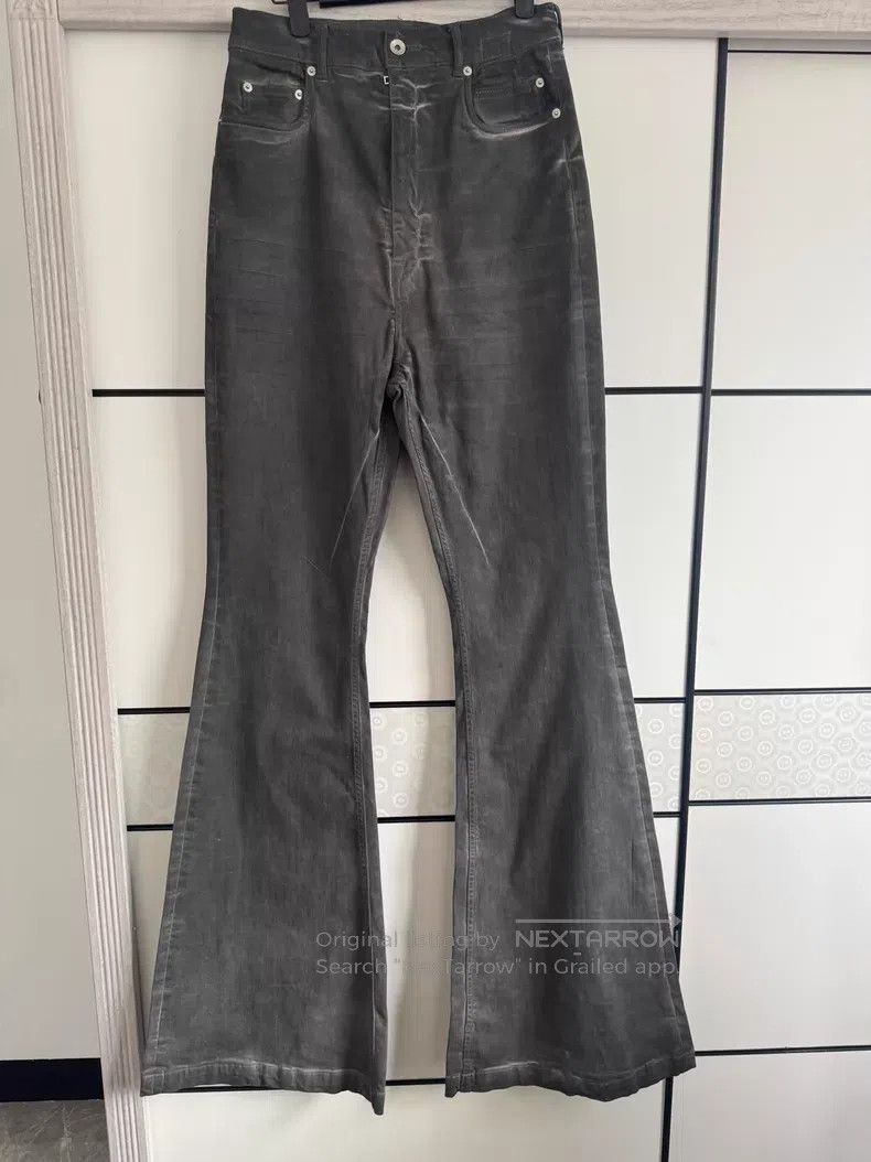 Rick Owens RICK OWENS Washed Color Bell-Bottom Pants Size 30" / US 8 / IT 44 - 1 Thumbnail