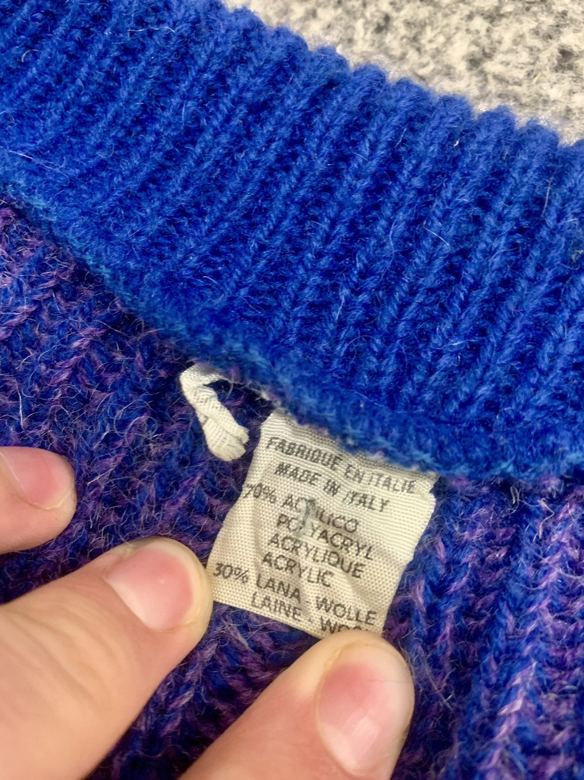 Vintage Vintage 80’s Italian Oversize Sweater Knit Size US L / EU 52-54 / 3 - 4 Thumbnail