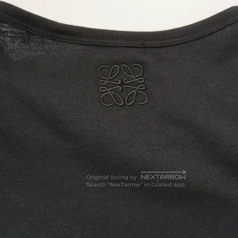 Loewe Loewe Cotton Solid Color Openwork Round Neck T-Shirt Size S / US 4 / IT 40 - 3 Thumbnail
